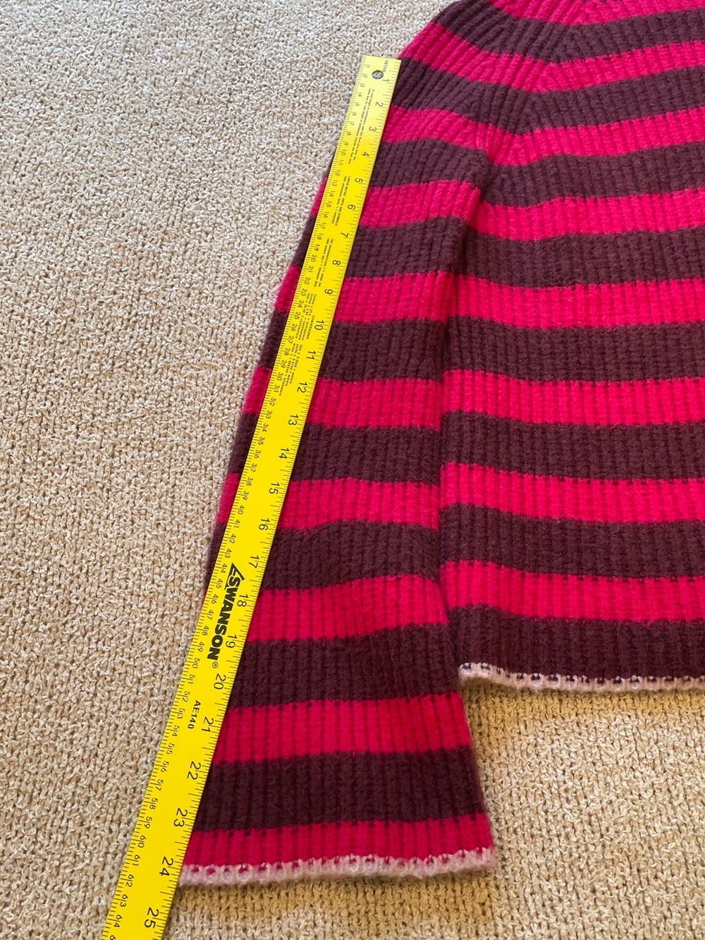 Anthropologie Maeve Stripe Wool & Yak Blend Turtleneck Sweater - size Medium - Picture 10 of 11